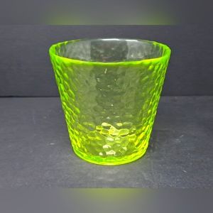 Lime Green Textured Glass Vase?